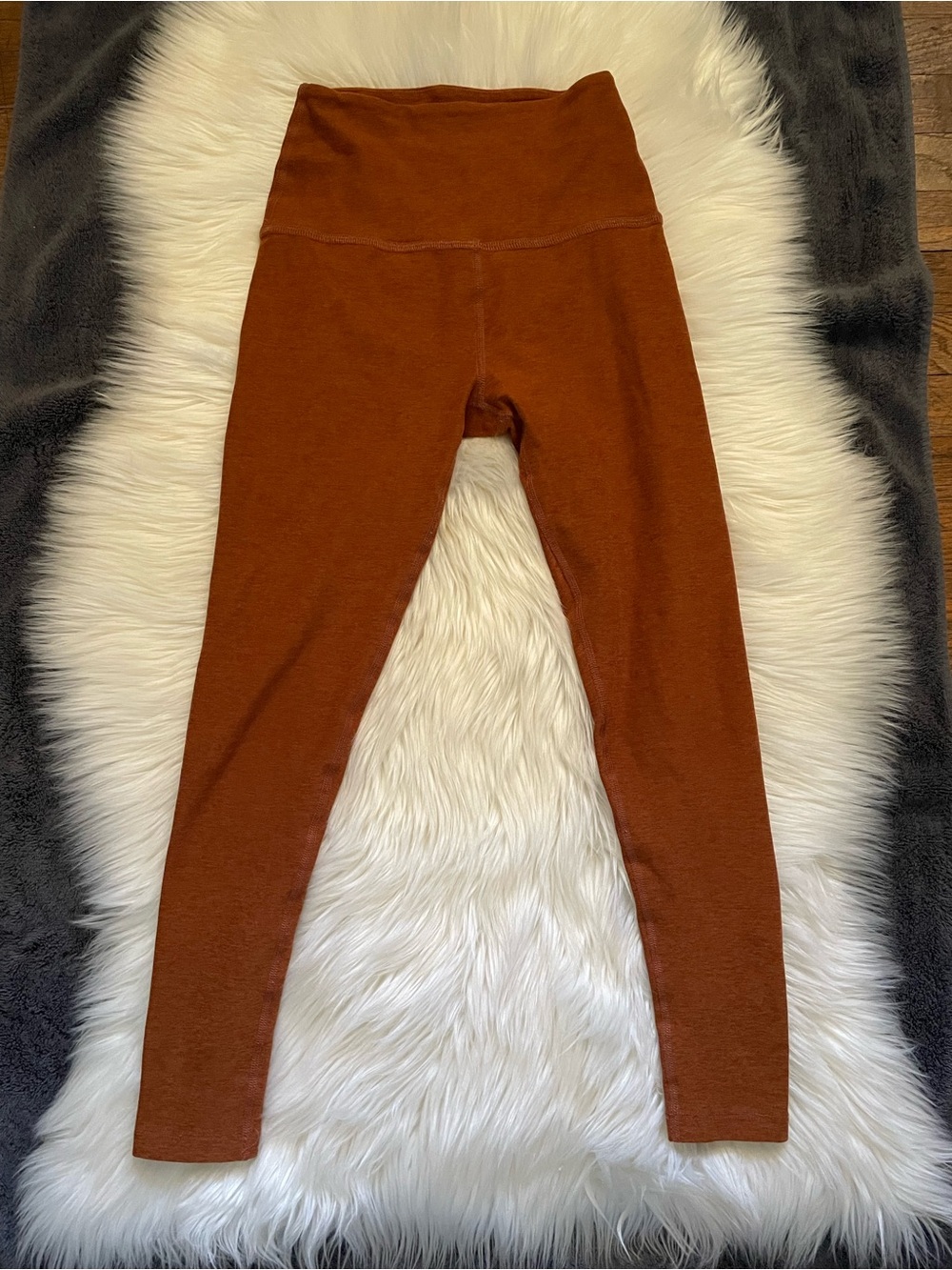 Beyond Yoga Rust Brown High-Waist Leggings & Crop Tank Set - Picture 9 of 13